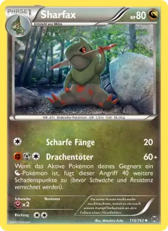 Pokémon-Karte Sharfax 110/162