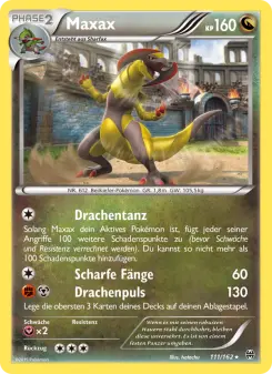 Pokémon-Karte Maxax 111/162