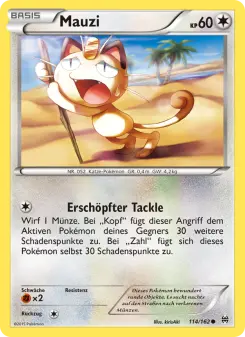 Pokémon-Karte Mauzi 114/162