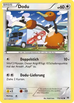 Pokémon-Karte Dodu 116/162