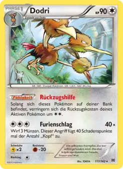 Pokémon-Karte Dodri 117/162