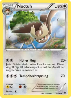 Pokémon-Karte Noctuh 120/162