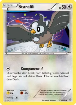 Pokémon-Karte Staralili 125/162