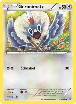 Pokémon-Karte Geronimatz 129/162