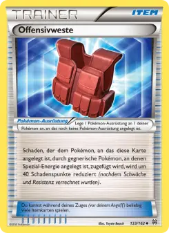 Pokémon-Karte Offensivweste 133/162
