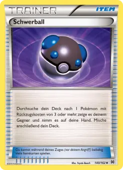 Pokémon-Karte Schwerball 140/162