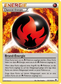 Pokémon-Karte Brand-Energie 151/162