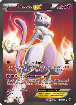 Pokémon-Karte Mewtu EX 158/162