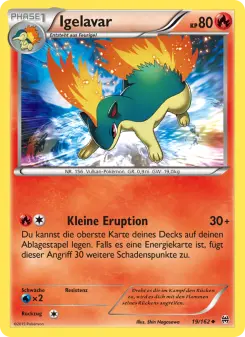 Pokémon-Karte Igelavar 019/162