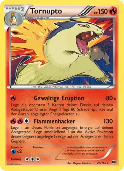 Pokémon-Karte Tornupto 020/162