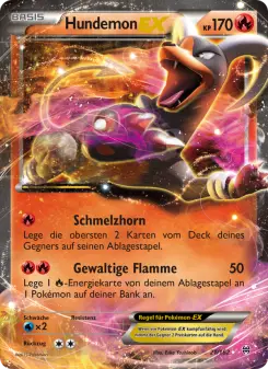 Pokémon-Karte Hundemon EX 021/162