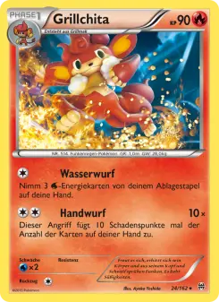 Pokémon-Karte Grillchita 024/162