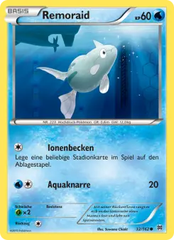 Pokémon-Karte Remoraid 032/162