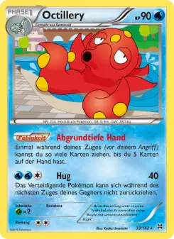 Pokémon-Karte Octillery 033/162
