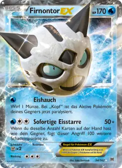 Pokémon-Karte Firnontor EX 034/162