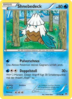 Pokémon-Karte Shnebedeck 039/162