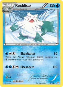 Pokémon-Karte Rexblisar 040/162
