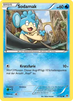 Pokémon-Karte Sodamak 041/162
