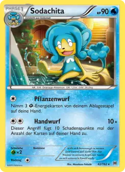 Pokémon-Karte Sodachita 042/162