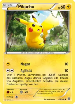 Pokémon-Karte Pikachu 048/162