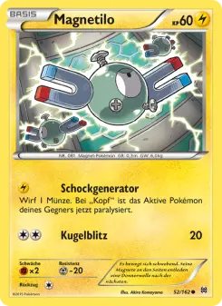 Pokémon-Karte Magnetilo 052/162