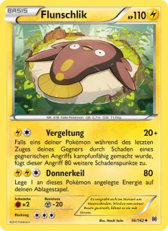 Pokémon-Karte Flunschlik 056/162