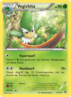 Pokémon-Karte Vegichita 006/162