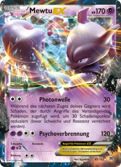 Pokémon-Karte Mewtu EX 061/162
