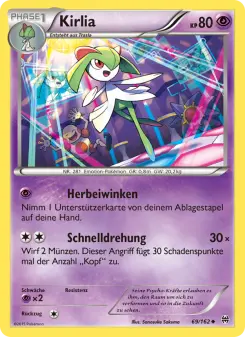 Pokémon-Karte Kirlia 069/162