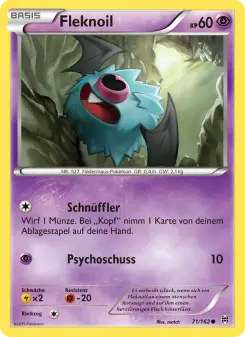 Pokémon-Karte Fleknoil 071/162