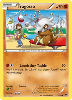 Pokémon-Karte Tragosso 077/162