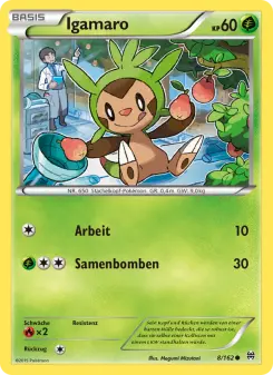 Pokémon-Karte Igamaro 008/162