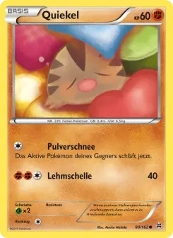 Pokémon-Karte Quiekel 080/162