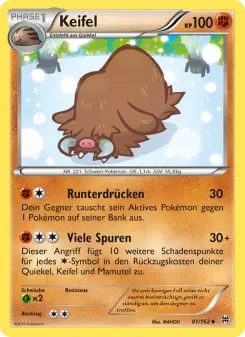 Pokémon-Karte Keifel 081/162