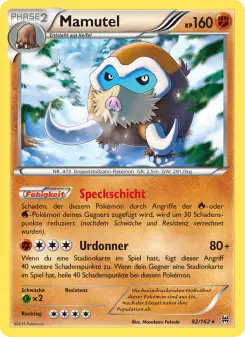 Pokémon-Karte Mamutel 082/162