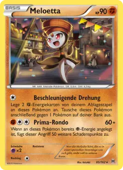 Pokémon-Karte Meloetta 085/162
