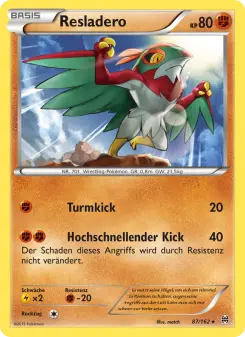 Pokémon-Karte Resladero 087/162