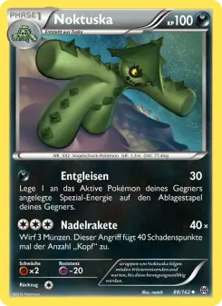 Pokémon-Karte Noktuska 088/162