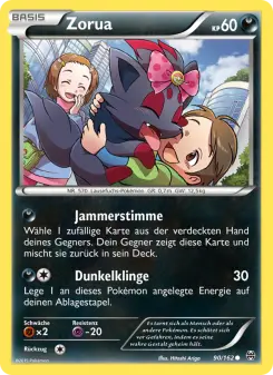 Pokémon-Karte Zorua 090/162
