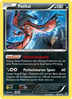 Pokémon-Karte Yveltal 094/162
