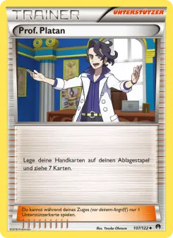 Pokémon-Karte Prof. Platan 107/122