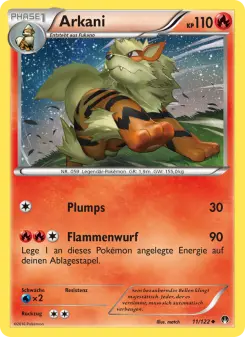 Pokémon-Karte Arkani 011/122