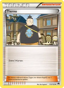 Pokémon-Karte Tierno 112/122