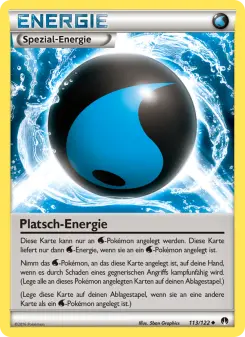 Pokémon-Karte Platsch-Energie 113/122