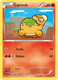 Pokémon-Karte Camaub 012/122
