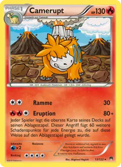 Pokémon-Karte Camerupt 013/122