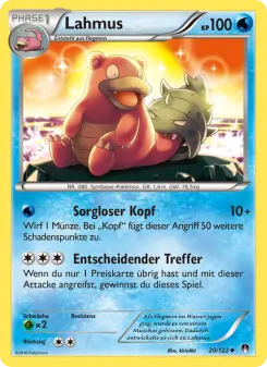 Pokémon-Karte Lahmus 020/122