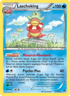 Pokémon-Karte Laschoking 021/122
