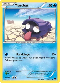 Pokémon-Karte Muschas 022/122
