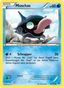 Pokémon-Karte Muschas 023/122